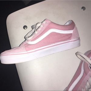 pink old school vans GOOD CONDITION